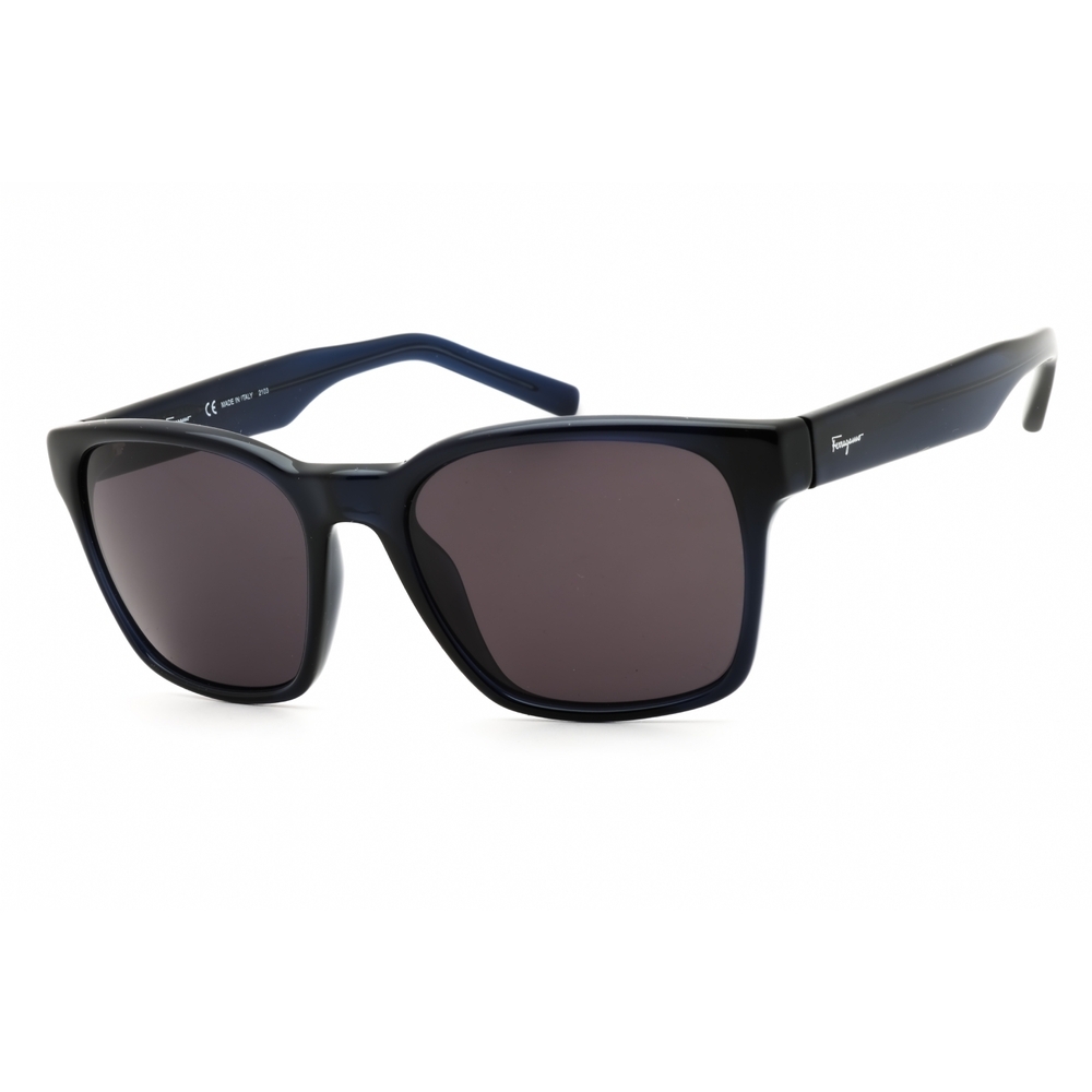 NWT Salvatore Ferragamo SF959S Blue Rectangle 55mm Sunglasses